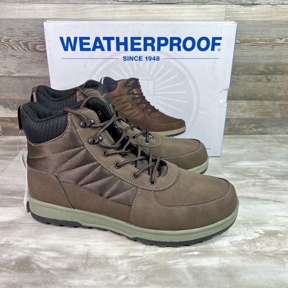 Weatherproof Other - New Weatherproof Men's Durable Upper Stoll Cold Memory Foam Insole Boot Brown